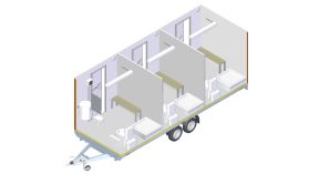 2000F612T222 Drei Badezimmer und Toiletten