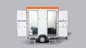 Mobile Doppeltoilette 300L